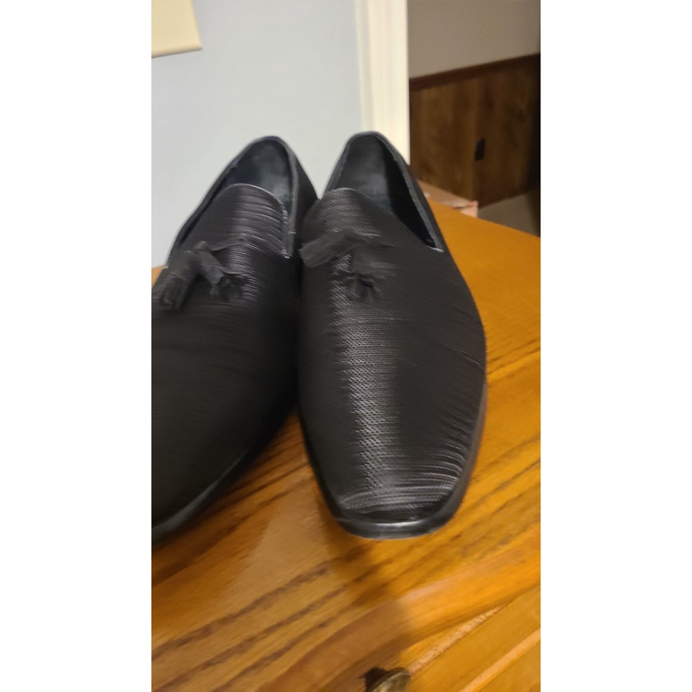 Stacy Adams Men's Dress shoes Tazewell Tassel Slip On Loafer Black US Sz 11 D